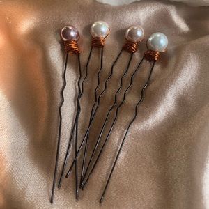 Pearl Hair Bun Pins